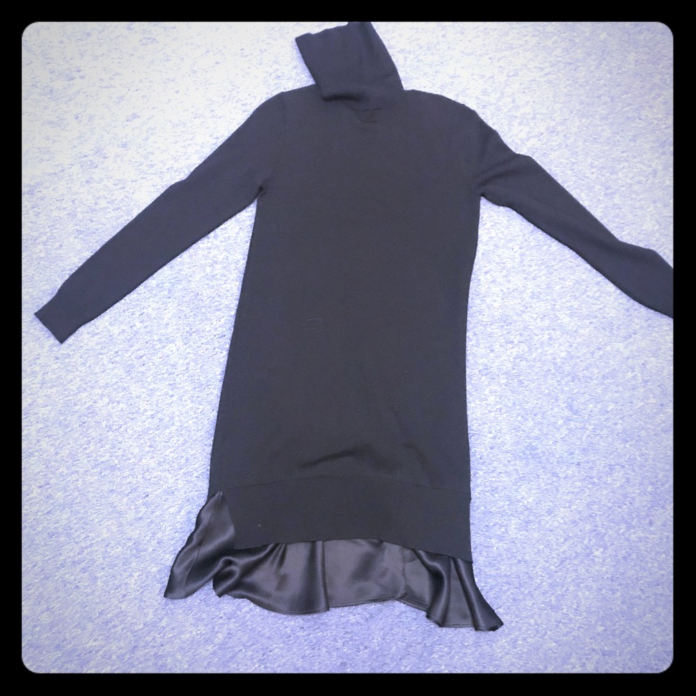 Polo soft sweater turtleneck black dress